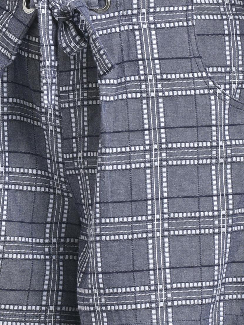 tie front checkered shorts - 16724774 - Zoom Image - 5