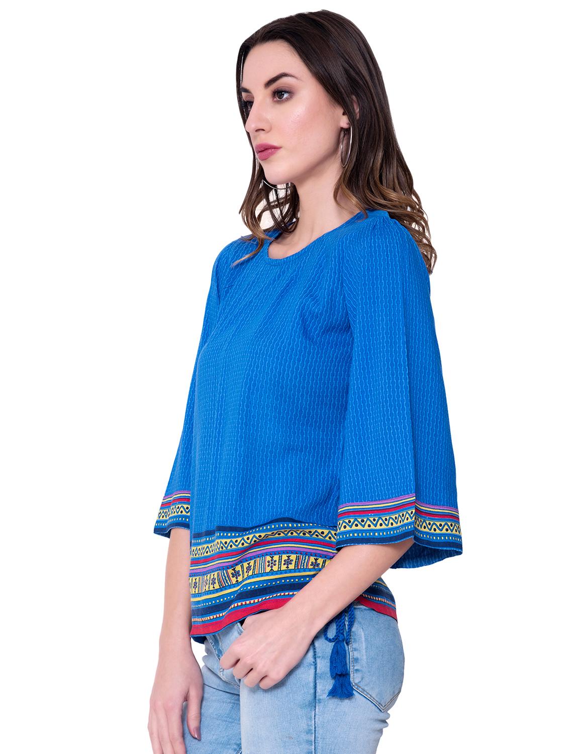 solid a-line kurti - 16724874 - Zoom Image - 2