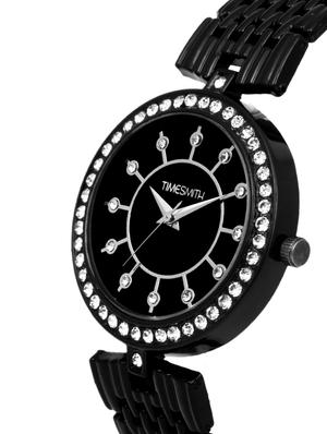 timesmith black dial black stainless steel strap analog watch for women tsc-049ktd1 - 16724970 - Standard Image - 2