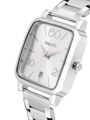 timesmith premium analog white dial silver stainless steel watch for men tsc-078ktd1 - 16725000 - Standard Image - 2