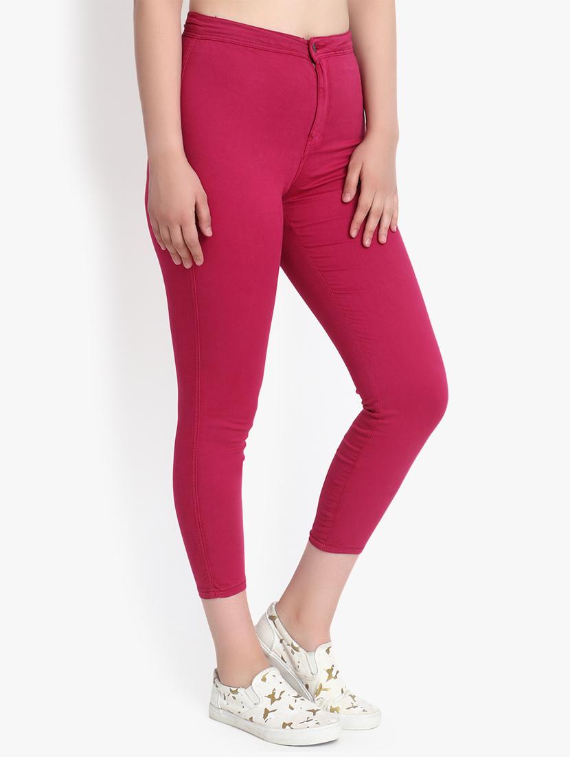 high rise solid jeans - 16725686 - Zoom Image - 2