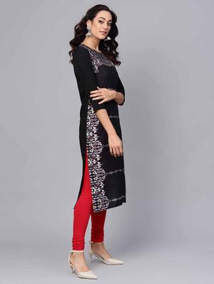 printed straight kurta - 16725975 - Standard Image - 2