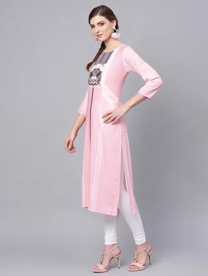 floral straight kurta - 16726002 - Standard Image - 2