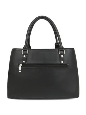 black leatherette regular handbag - 16726150 - Standard Image - 2