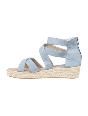 blue closed back wedges - 16726267 - Standard Image - 2