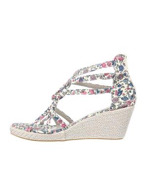 white closed back wedges - 16726268 - Standard Image - 2