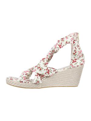 white closed back wedges - 16726269 - Standard Image - 2