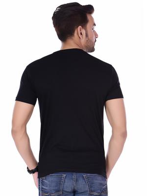 black typographic chest print t-shirt - 16726426 - Standard Image - 2