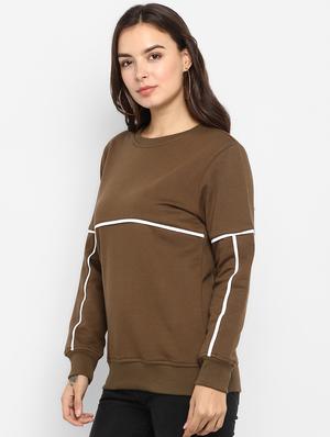 round neck contrast piped pullover - 16726868 - Standard Image - 2