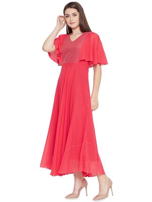 sequin embellished v-neck a-line dress - 16726892 - Standard Image - 2