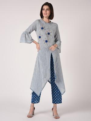 striped kurta pant set - 16728275 - Standard Image - 2