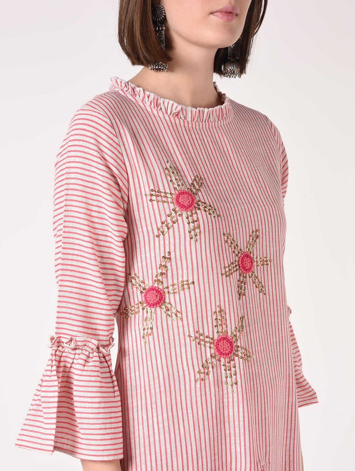 striped kurta pant set - 16728276 - Zoom Image - 5