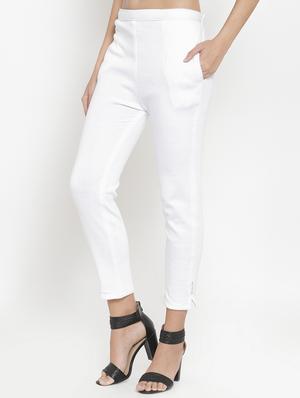 high rise flat front trousers trouser - 16728391 - Standard Image - 2