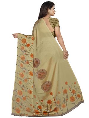 floral printed saree with blouse - 16728432 - Standard Image - 2