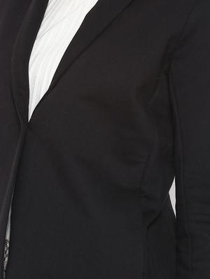 lapel neck long sleeved jacket - 16729224 - Standard Image - 5