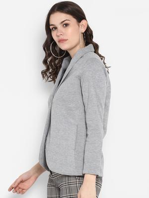 v-neck long sleeved blazer - 16729226 - Standard Image - 2