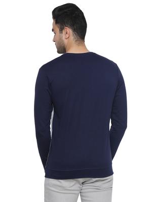 navy blue striped cut & sew pocket t-shirt - 16730053 - Standard Image - 2