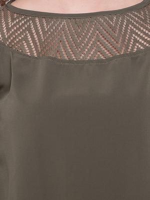 bell sleeved mesh panel top - 16730483 - Standard Image - 5