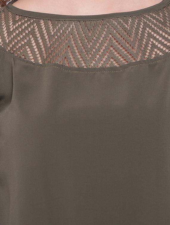 bell sleeved mesh panel top - 16730483 - Zoom Image - 5