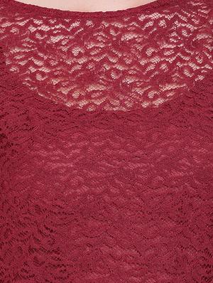 round neck laced top - 16730498 - Standard Image - 5