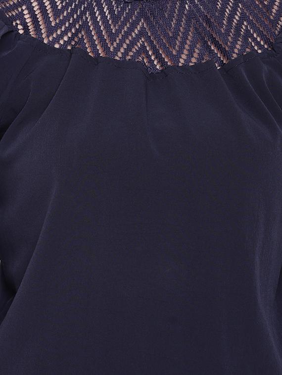 bell sleeved mesh panel top - 16730601 - Zoom Image - 5