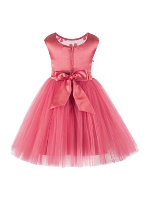 gathered floral applique frock - 16731076 - Standard Image - 2