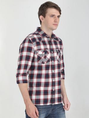 multi colored checkered casual shirt - 16731082 - Standard Image - 2