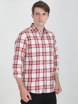 red checkered casual shirt - 16731093 - Standard Image - 2