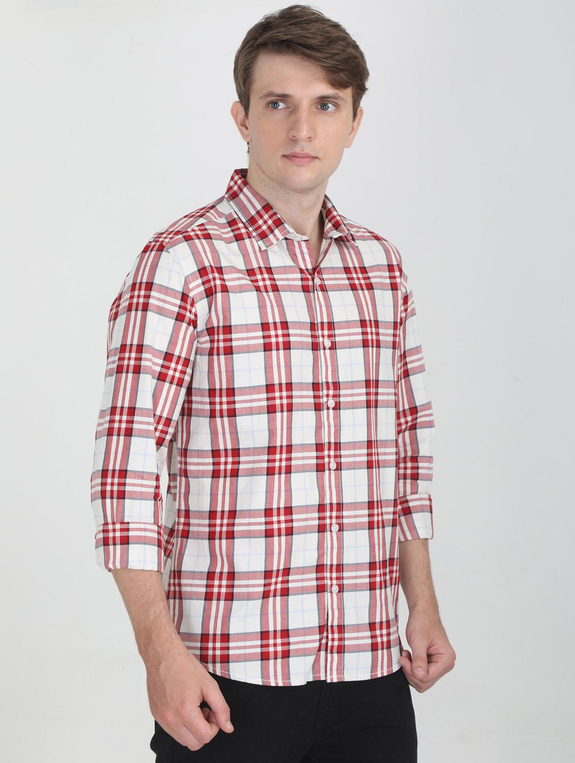 red checkered casual shirt - 16731093 - Zoom Image - 2