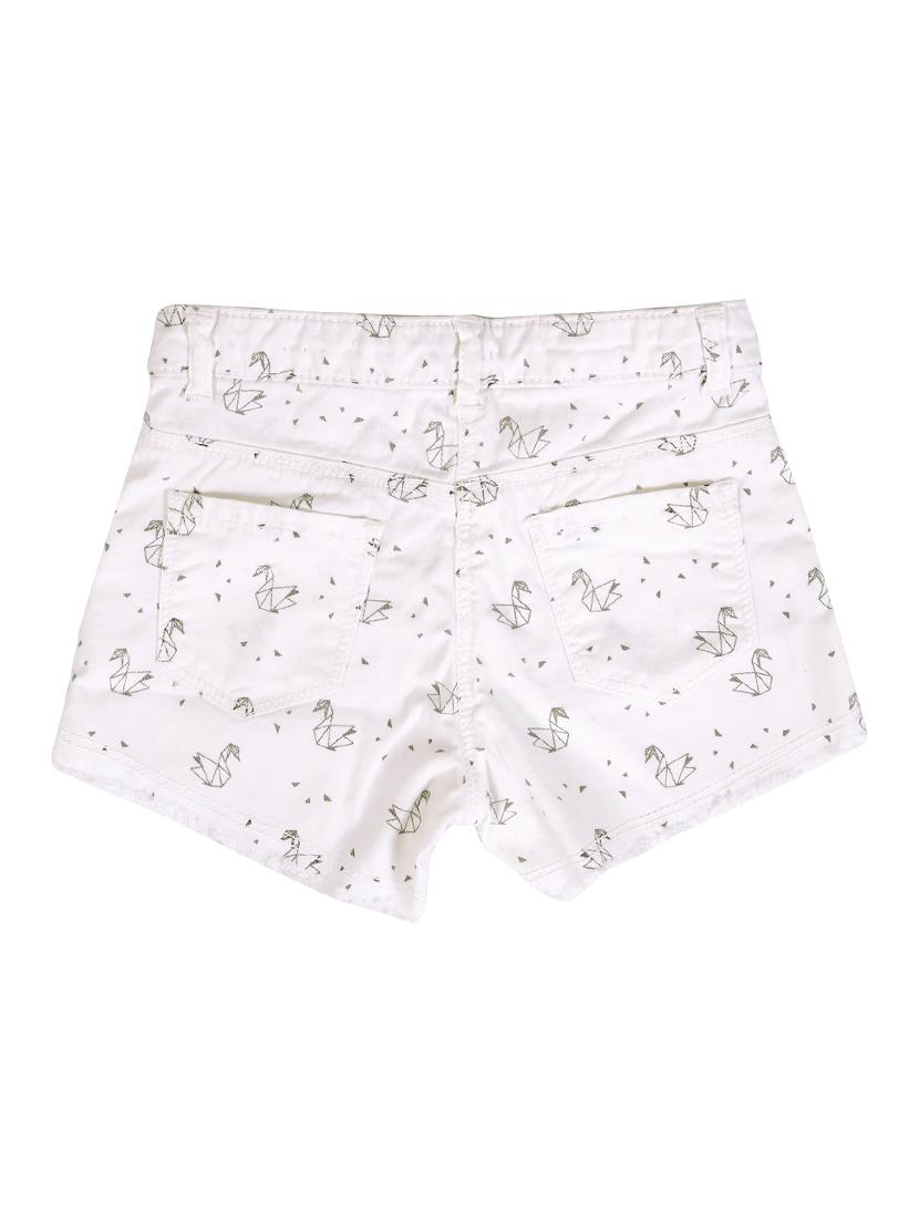 white cotton shorts - 16733323 - Zoom Image - 2