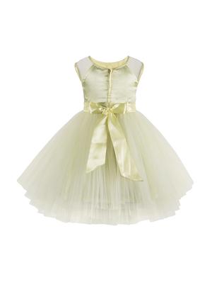 gathered floral applique frock - 16733365 - Standard Image - 2
