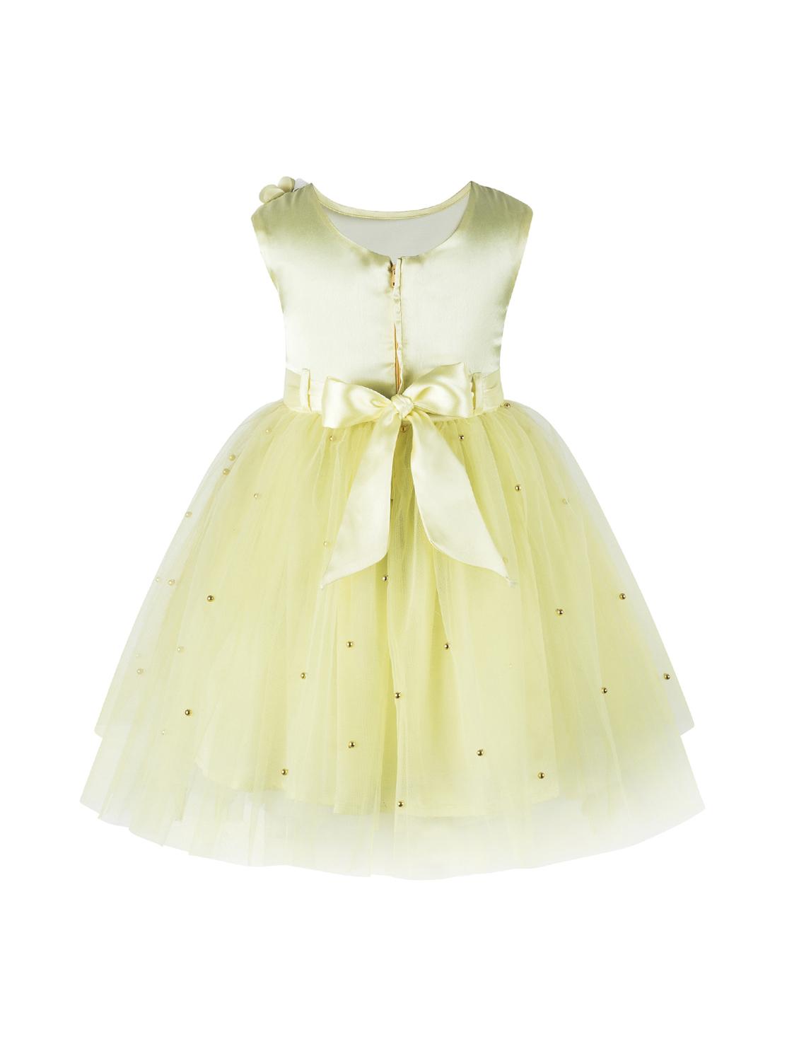 gathered floral applique frock - 16733366 - Zoom Image - 2