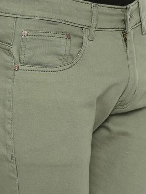 green solid plain jean - 16734699 - Standard Image - 5