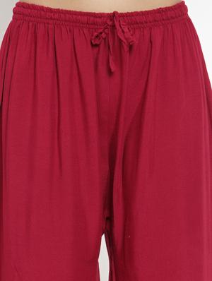 high rise laced hem palazzo - 16735561 - Standard Image - 5