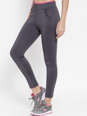 high rise solid track pant - 16735659 - Standard Image - 2
