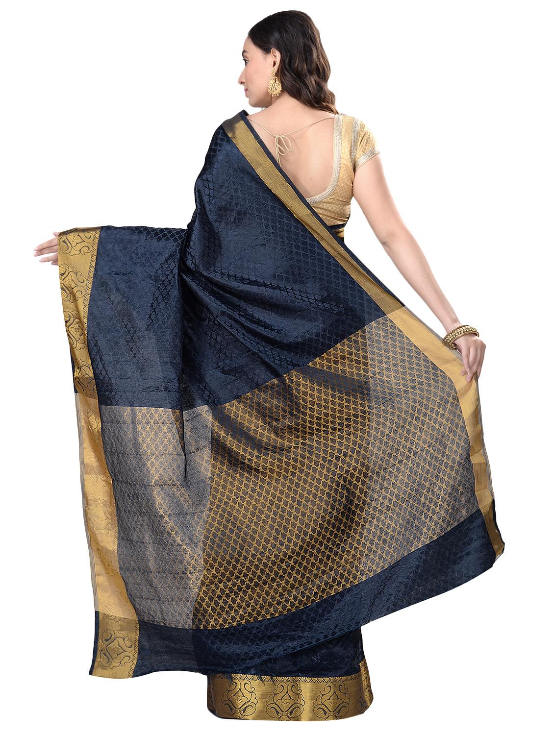 self design kanjivaram saree with blouse - 16736816 - Zoom Image - 2
