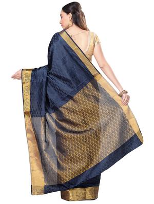 self design kanjivaram saree with blouse - 16736821 - Standard Image - 2