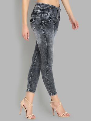 high rise button detail jean - 16737062 - Standard Image - 2