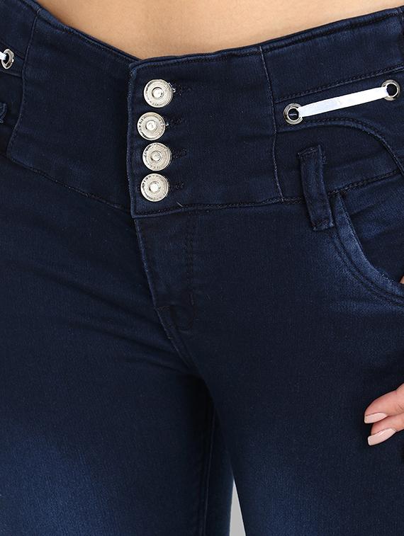 mid rise button detail jeans - 16737069 - Zoom Image - 5