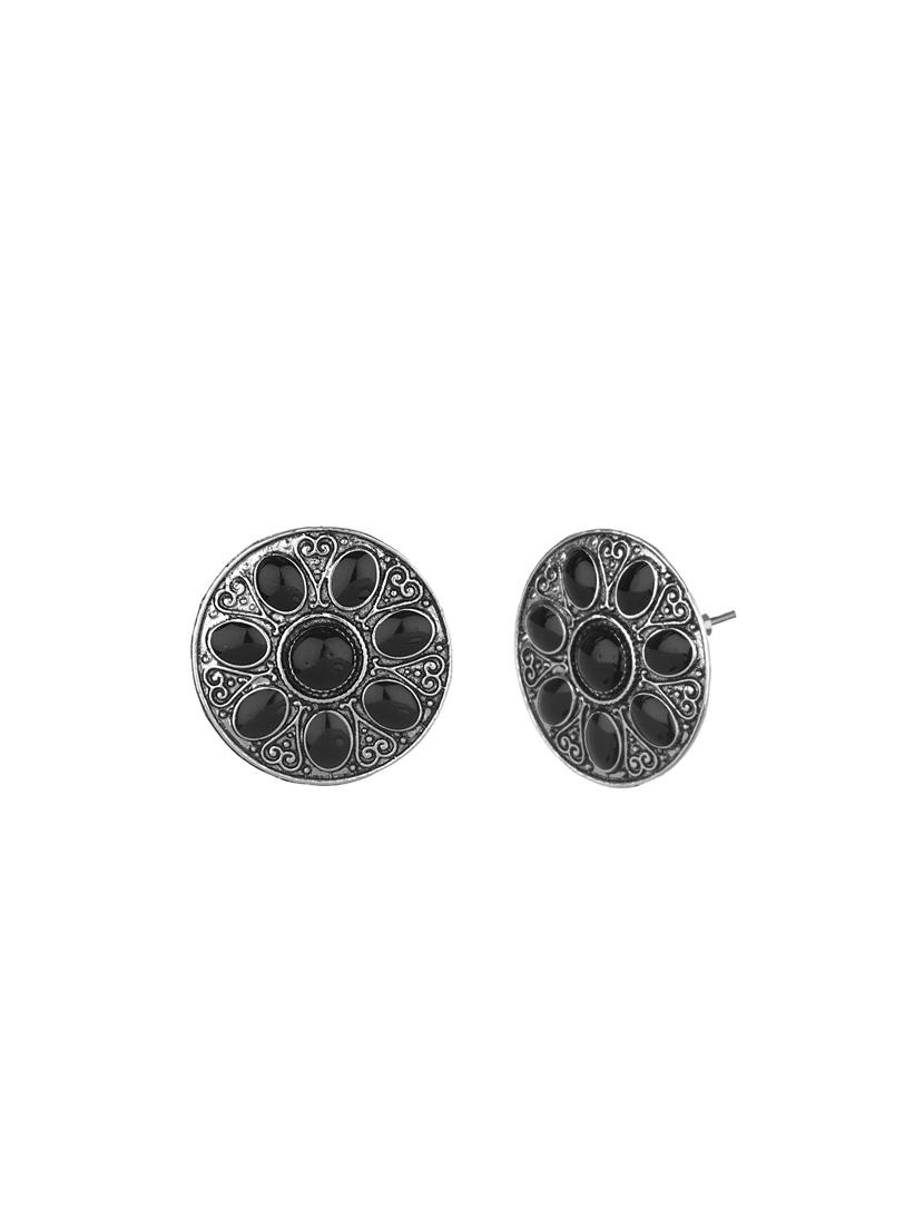 black metal studs earring - 16737618 - Zoom Image - 2