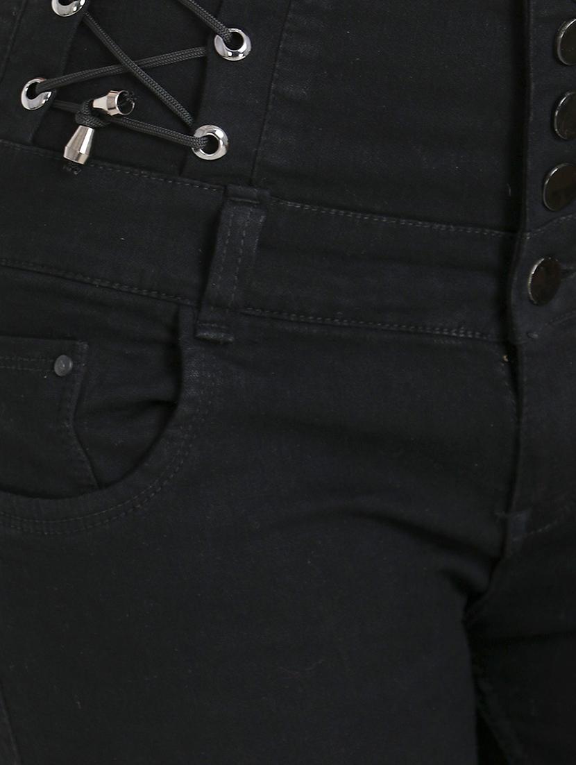 high rise solid jeans - 16738240 - Zoom Image - 5