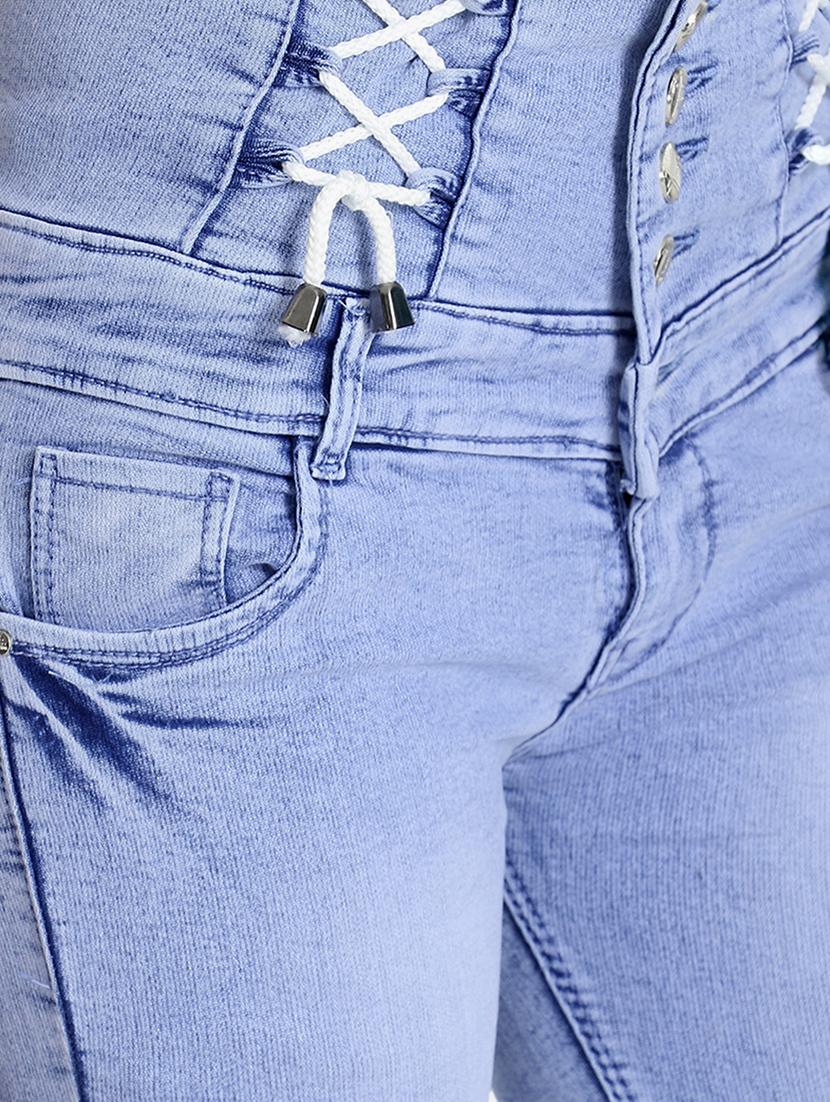 high rise distressed jeans - 16738242 - Zoom Image - 5