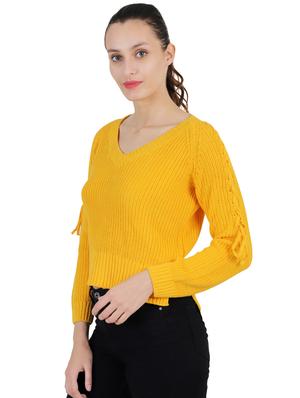 v-neck solid pullover - 16738469 - Standard Image - 2