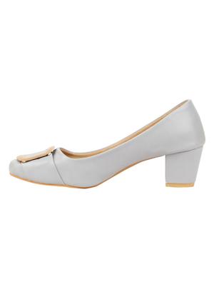 grey slip on pumps - 16739138 - Standard Image - 2