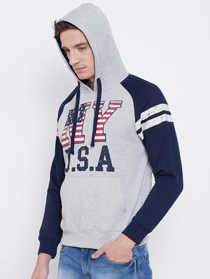 grey chest printed sweatshirt - 16739299 - Standard Image - 2