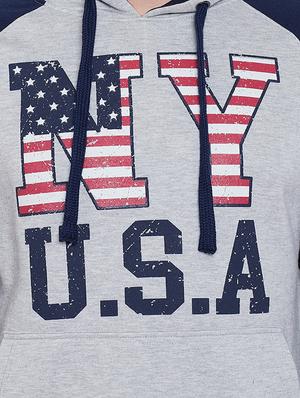 grey chest printed sweatshirt - 16739299 - Standard Image - 5
