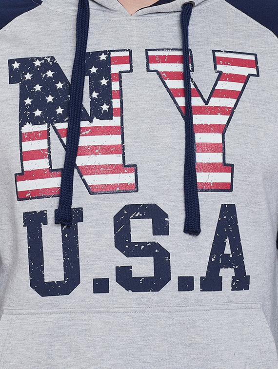 grey chest printed sweatshirt - 16739299 - Zoom Image - 5