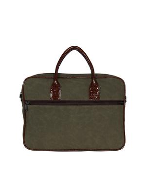 green leatherette (pu) laptop bag - 16739356 - Standard Image - 2