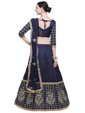 embroidered a-line lehenga - 16740815 - Standard Image - 2