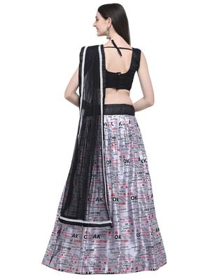 printed a-line lehenga - 16740820 - Standard Image - 2